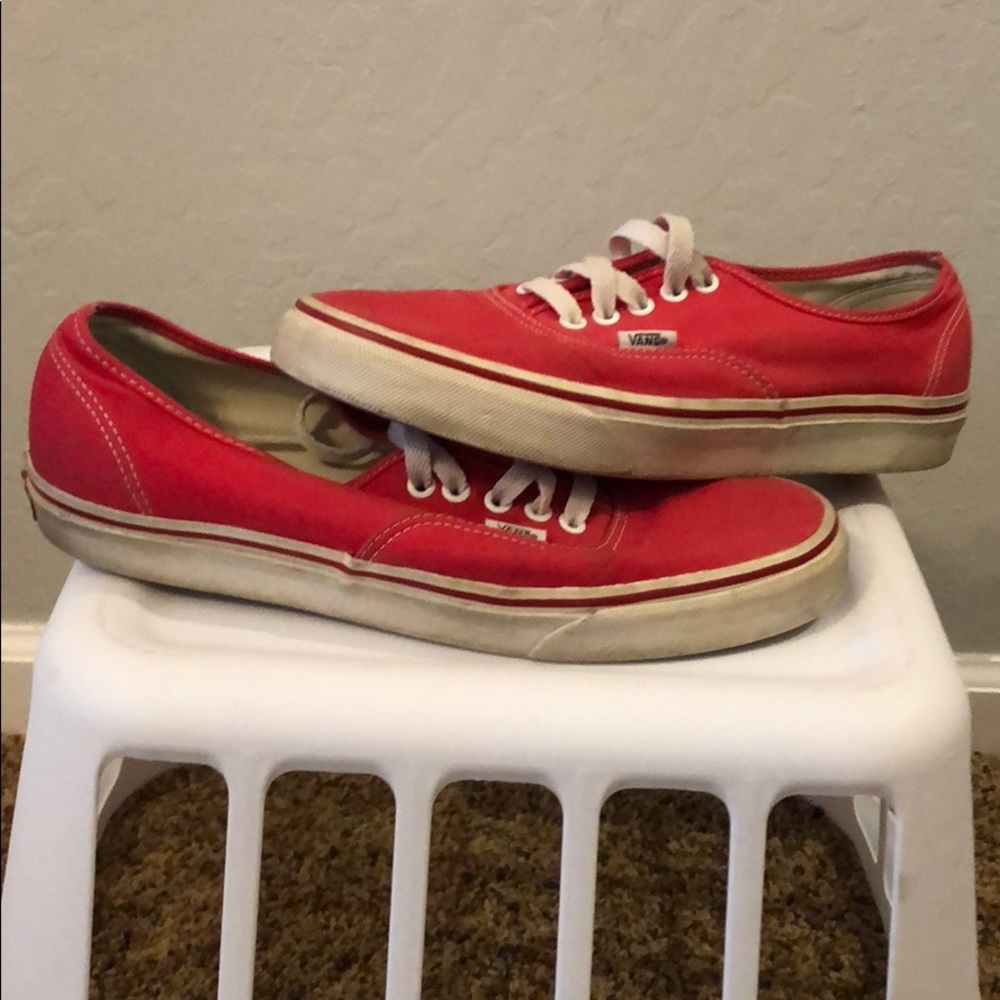Gently used red Vans